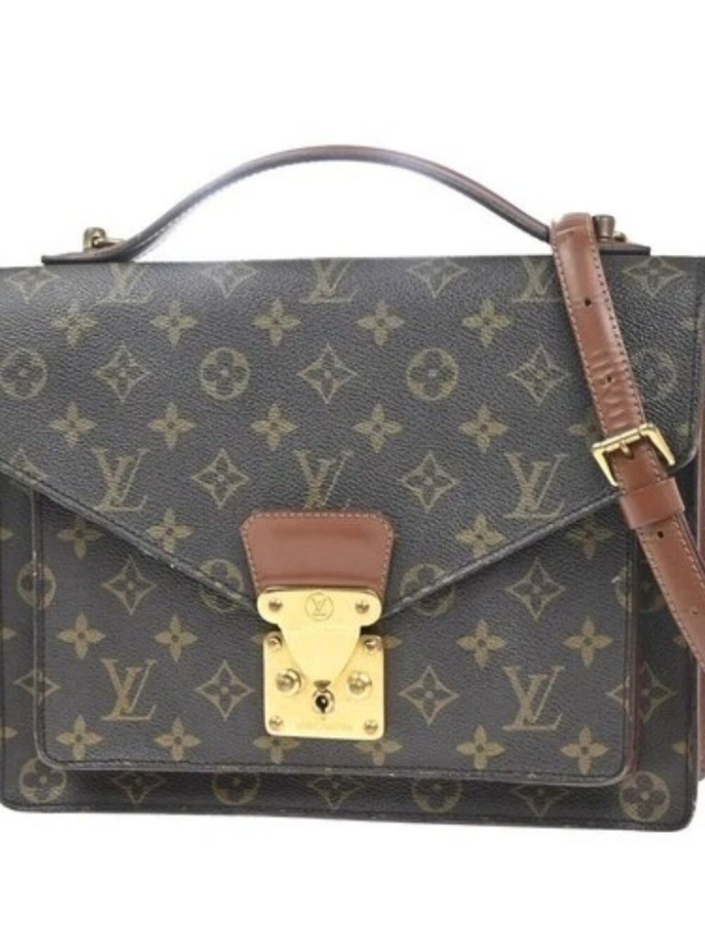 LOUIS VUITTON Monceau 28 2Way Shoulder Hand Bag Monogram Leather M51185 82KP522